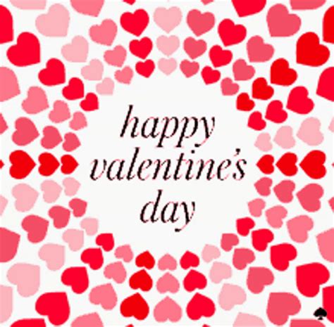 Happy Animated Valentines Day Pink Red Cute Hearts 