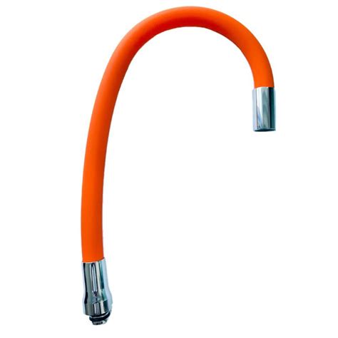 Гибкий излив цветной / С Латунными Гайками / Оранжевый цвет - купить с ...