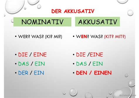 Akkusativ Grammatik Erklärung Deutsch DAF powerpoints