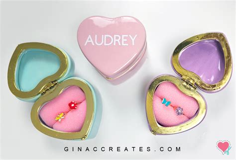 Diy Personalized Heart Trinket Box From Dollar Tree