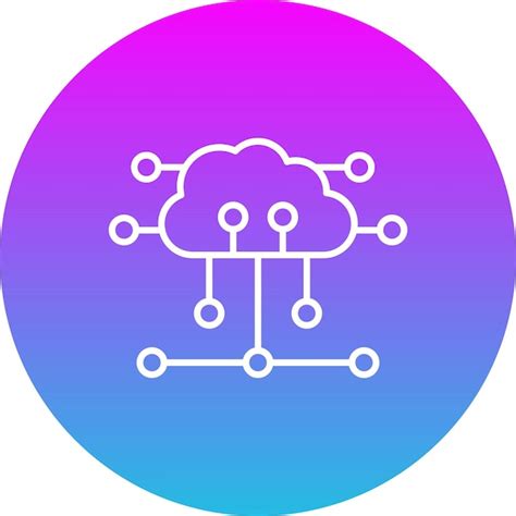 Iconos de computación en la nube Vector Premium