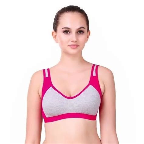 Alive Pink Black Red Ladies Cotton Sports Bra At Rs 75 Piece In