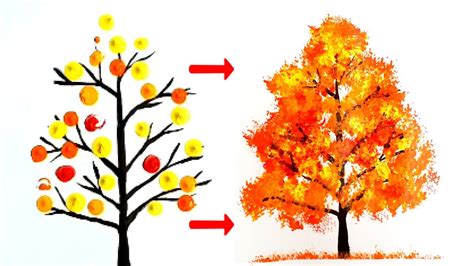 Create Stunning Autumn Tree Paintings to Brighten Any Space