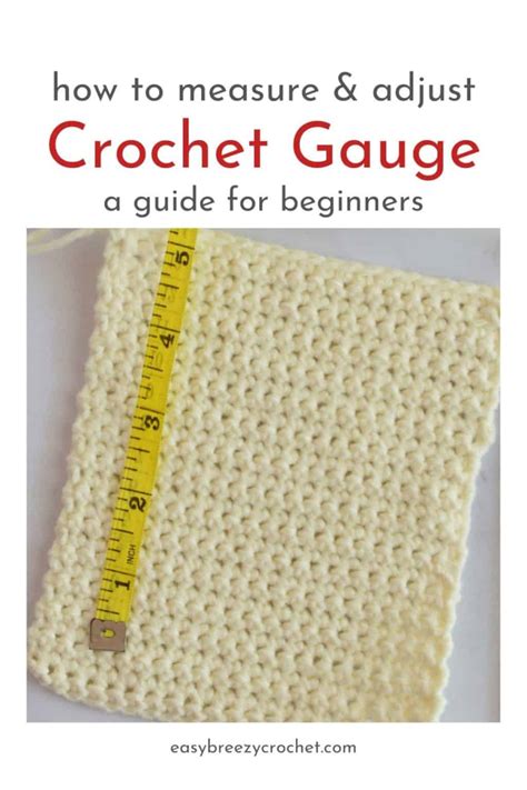 Crochet Gauge For Beginners Easy Breezy Crochet