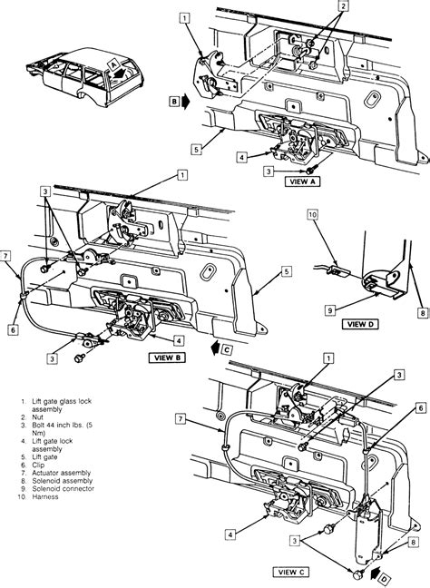 Repair Guides Interior Tailgate Lock Actuator