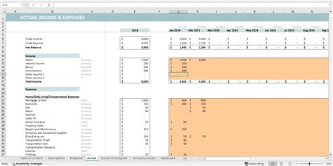 Excel Template: Yearly Budget Planner Template (Excel template XLSX ...