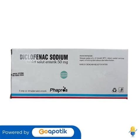 Jual Diclofenac Sodium Phapros 50 Mg Box 50 Tablet Shopee Indonesia