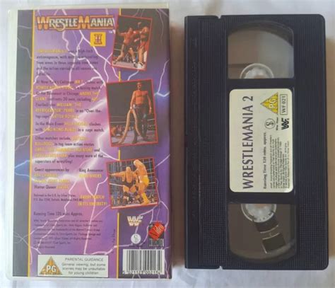 WWF WRESTLEMANIA 2 VHS Video - Original version! - TESTED! - Pristine ...