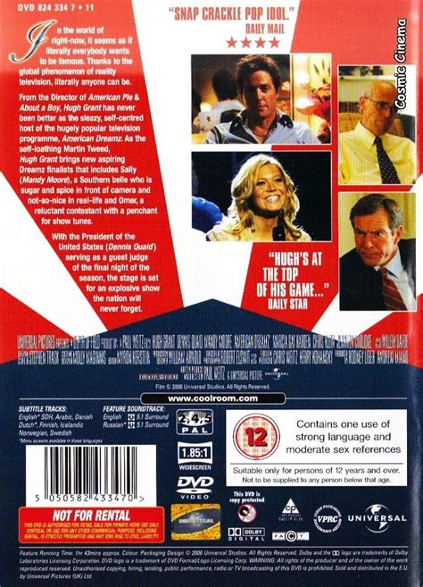 American Dreamz DVD Amazon Co Uk Hugh Grant Dennis Quaid Mandy