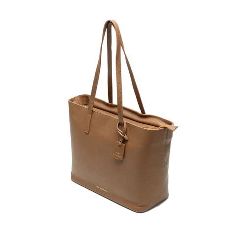 Personalised Leather Tan Tote Bag Engravers Guild