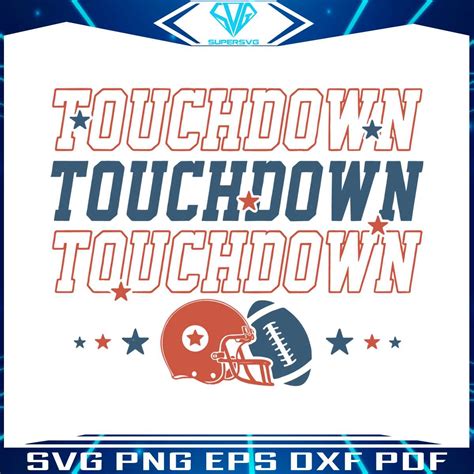 Touchdown Season SVG Retro Football Game Day SVG File