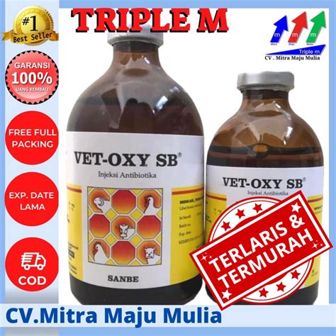 Jual VET OXY SB Vol 50 Ml Dan 100ml Antibiotik Hewan Sanbe Shopee