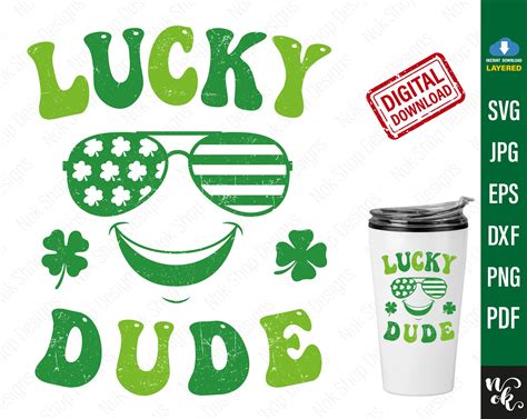 Lucky Dude Svg Mister Lucky Svg Lucky Svg St Patricks S Inspire