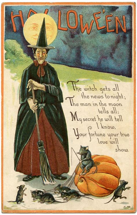Vintage Halloween Witch Wallpapers - Wallpaper Cave