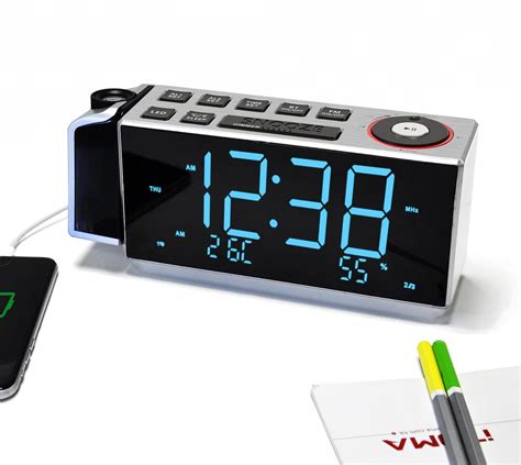 Buy Itoma Projection Alarm Clock With Fm Radio Bluetooth Temperature And Humidity Display Dual