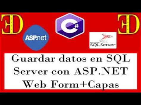 Guardar Datos En Sqlserver Express Asp Net Web Forms Bootstrap