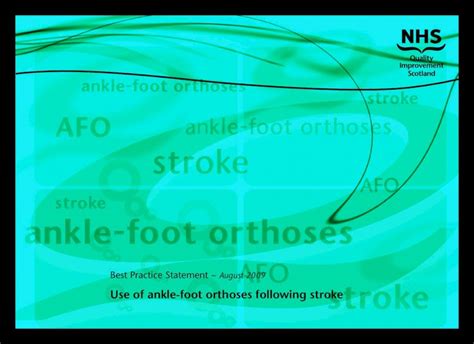 Pdf Best Practice Statement Use Of Ankle Foot Orthoses Following