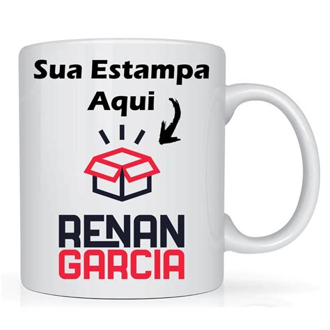 Caneca De Porcelana Personalizada Estampa Do Seu Jeito Foto Logo