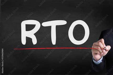 RTO - Recovery Time Objective Stock Photo | Adobe Stock