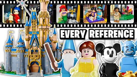 EVERY REFERENCE EASTER EGG In The LEGO Disney 100 Castle YouTube