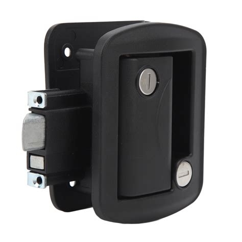 Big Sale Rv Door Lock Ip67 Waterproof High Strength Black Paddle Entry Door Latch For Trailer