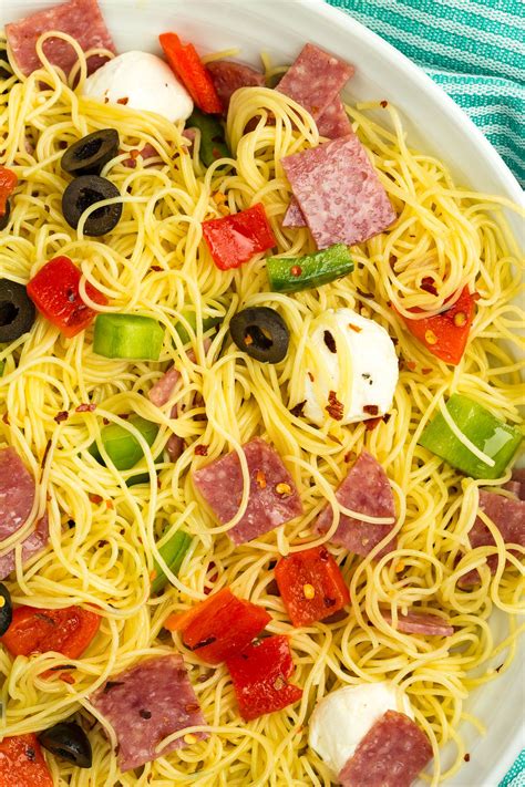 35 Pasta Salads That Will Crush At Your Next Cookout Angel Hair Pasta Salad Recipe Pasta