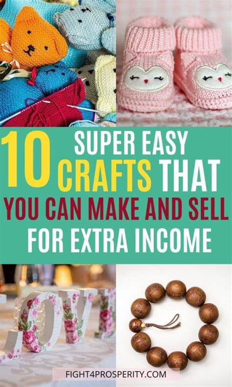 10 Crafts That You Can Make And Sell To Make An Extra Income Profitable Crafts Crafts To Sell