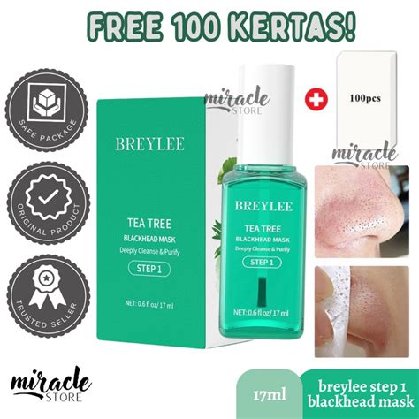 Jual Ready Breylee Tea Tree Blackhead Mask Step Pengangkat