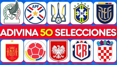 Adivina 50 Selecciones De Fútbol Por El Escudo⚽🏆 Equipos Del Mundo 🌍 Triviamania 🧠 Youtube