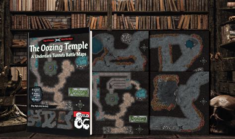 Out Of The Abyss Maps The Oozing Temple And Underdark Tunnels Dungeon Masters Guild Dungeon