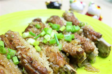 Sticky Rice Steamed Ribs Instant Pot Recipe 糯米蒸排骨 Way2Wok