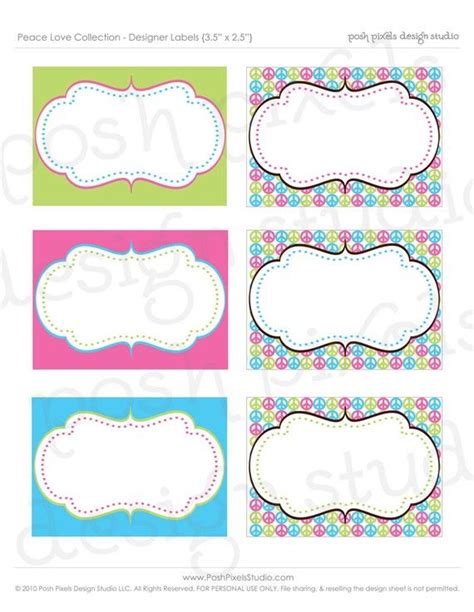 Free Printable Candy Jar Labels - Printable Templates