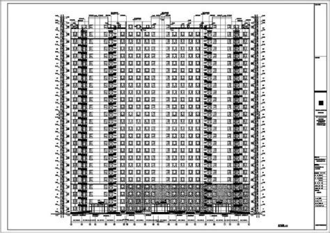 某地区二十六层住宅楼建筑设计施工图住宅小区土木在线