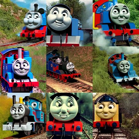 Cursed Thomas The Tank Engine Found Footage Scary Stable Diffusion