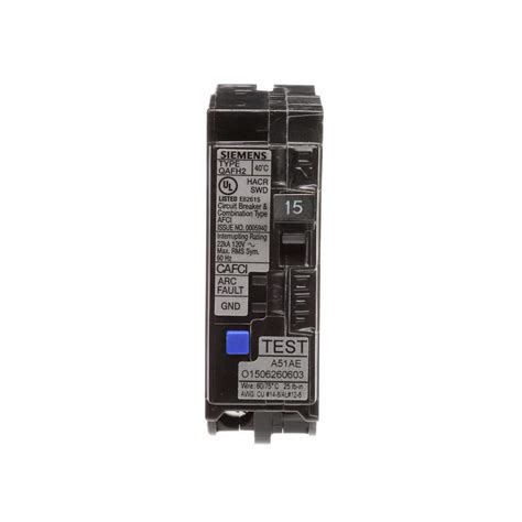 Siemens Single Pole Circuit Breaker Qafh Combo Afci Qa Afch