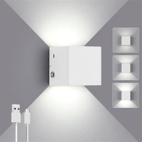 ENCOFT Applique Murale Interieur Moderne LED Up Down Spot Lampe Pour