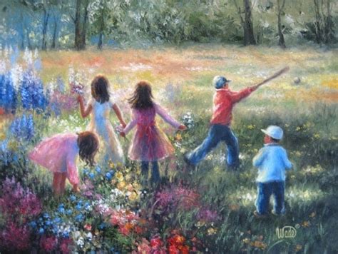 Vickie Wade Original Oil Painting Children By Vickiewadefineart