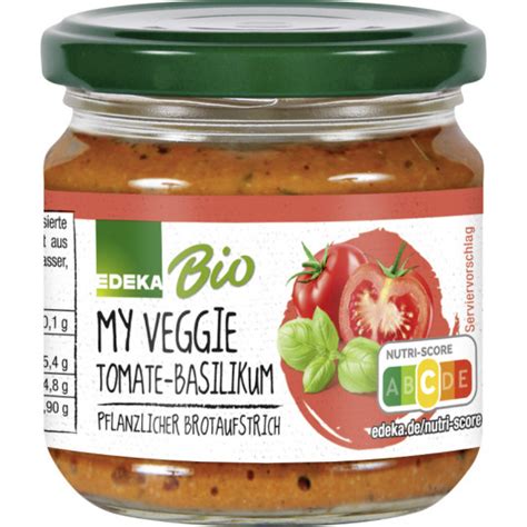 Edeka Edeka Bio My Veggie Brotaufstrich Tomate Basilikum G