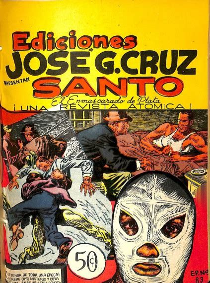 SANTO EL ENMASCARADO DE PLATA 1952 JGC 83 Ficha de número en