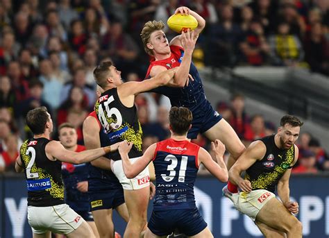 AFL News 2023 Jacob Van Rooyen Stars As Melbourne Seals Comeback Win