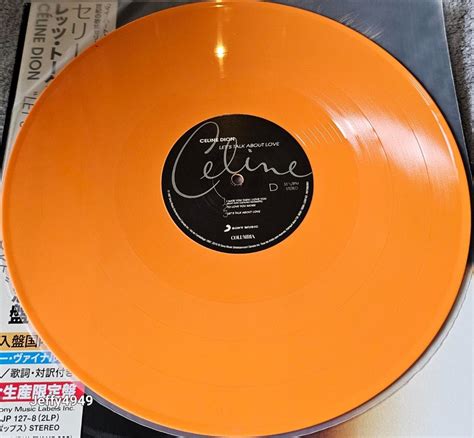 Celine Dion Lets Talk About Love 2 X Vinyl Lp Album Limited Edition Reissue Orange