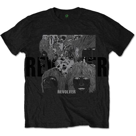 The Beatles Unisex T Shirt Reverse Revolver Foiled By The Beatles