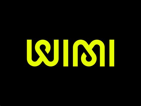 Wimi logotype wordmark logo design on Behance
