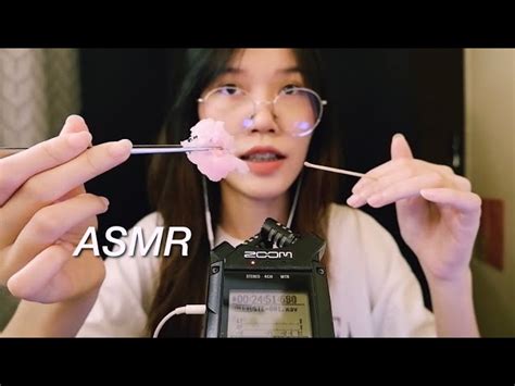 Asmr Ear Cleaning Ear Wax Intense Asmr ทำความสะอาดหูแบบสะเทือน