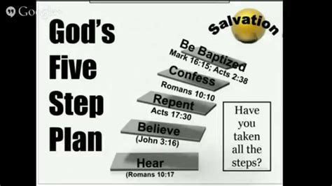 God S Five Step Plan For Salvation Youtube