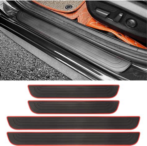 amazoncom pcs car door sill protectoranti scratch rubber car door