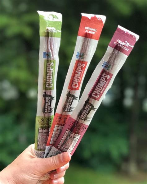 Chomps Snack Sticks 100 Grass Fed Beef Sticks Gluten Free Whole30