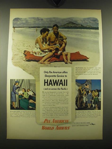 1948 Pan American World Airways Ad Only Pan American Offers