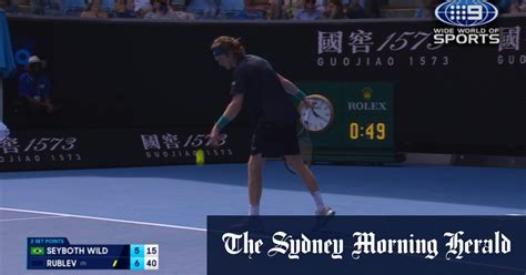 Video Australian Open Highlights Andrey Rublev V Thiago Seyboth Wild