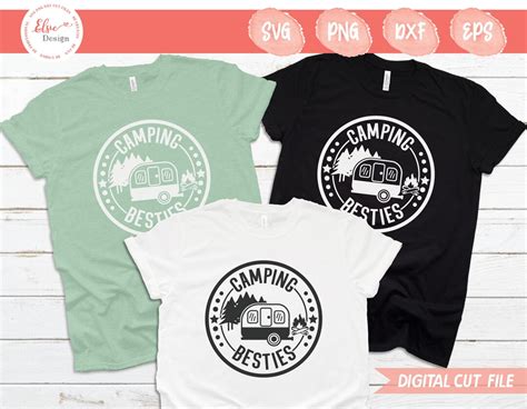 Camping Besties Svg Camping Friends Camper Svg Camping Crew Svg